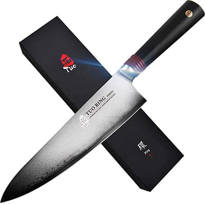 TUO’s Dishwasher-safe Damascus Chef’s Knife