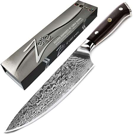 Zelite Infinity Damascus Chef’s knife - Best Damascus Chef Knife Review