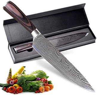 AUIIKIY 8-inch Professional Chef’s Kitchen Knife