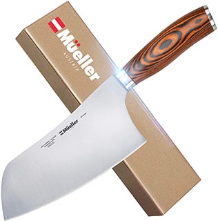 Mueller 7’’ Stainless Steel Chinese Meat and best chinese vegetable cleaver