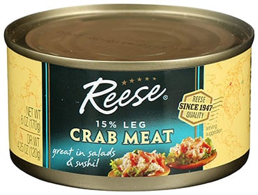 Reese 15% Leg Canned Crabmeat