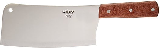 Winco 8-Inches Chinese Cleaver - best meat cleaver for home use