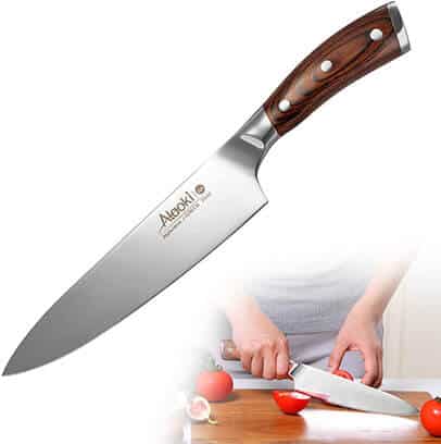 Alaoki 8" Japanese Steel Kitchen Knife - best chef knife under $200