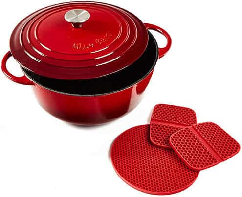 Uno Casa Enameled Cast Iron Dutch Oven - best dutch oven for bread