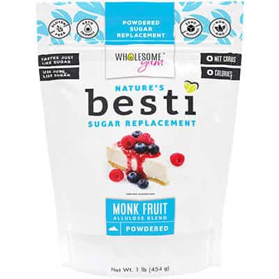 Wholesum YUM Besti Monk Fruit Sweetener – powdered