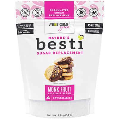 Wholesum YUM Besti Monk Fruit Sweetener – crystallized - best monk fruit sweetener with allulose – crystallized
