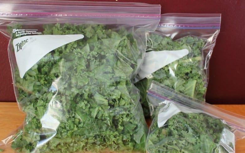 how to freeze kale