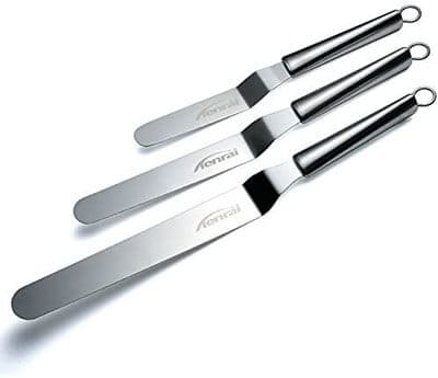 Tenrai Stainless Steel Cake Knife and Icing Spatula - best cake knife
