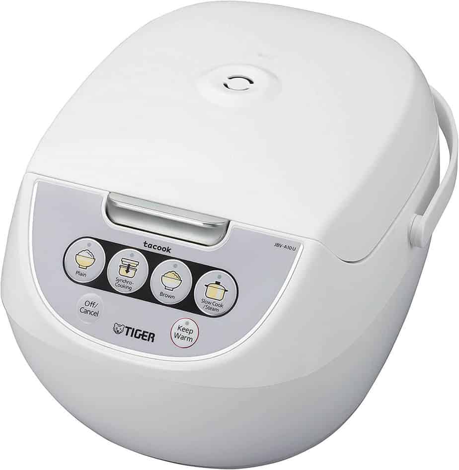 5.	Tiger JBV rice cooker with steam cooker and slow cooker